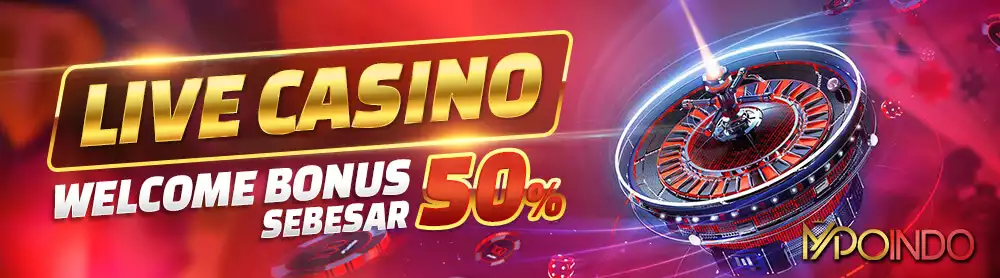 Live Casino Welcome Bonus 50% (Bisa Withdraw Kapanpun)