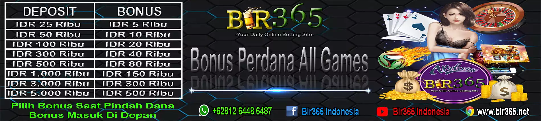 Bonus Deposit Perdana Slots Live Casino Sportbook