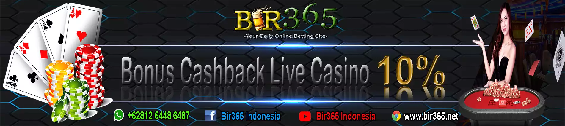 Bonus Cashback Live Casino 10%