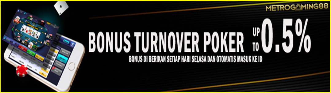 BONUS TURNOVER POKER 0,5%
