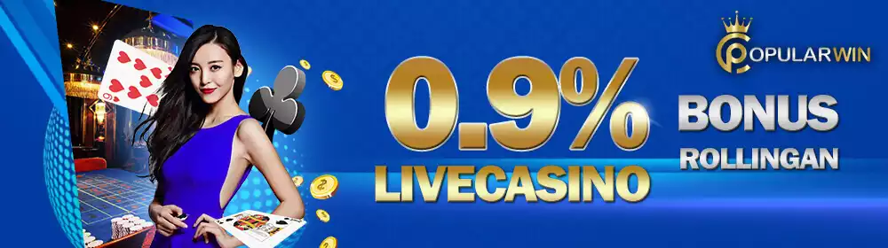 BONUS REBATE LIVECASINO 0.9%