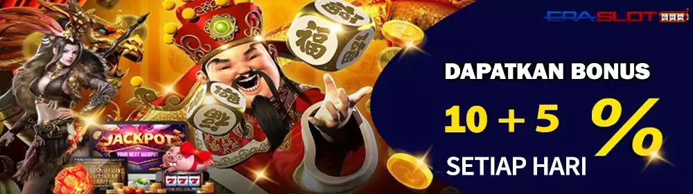 BONUS DEPOSIT HARIAN 10% + 5%