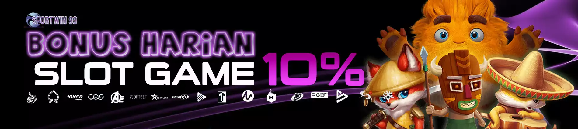 BONUS HARIAN 10% (SLOT GAMES)