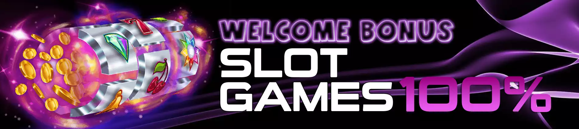 WELCOME BONUS SLOT GAMES 100%