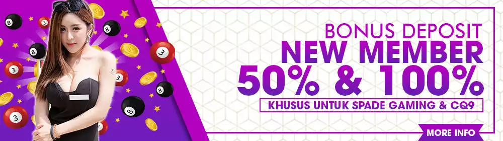 Bonus New Member 50%-100%
