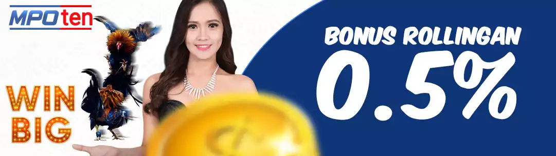 BONUS REBATE LIVE CASINO & TOGEL 0,5%