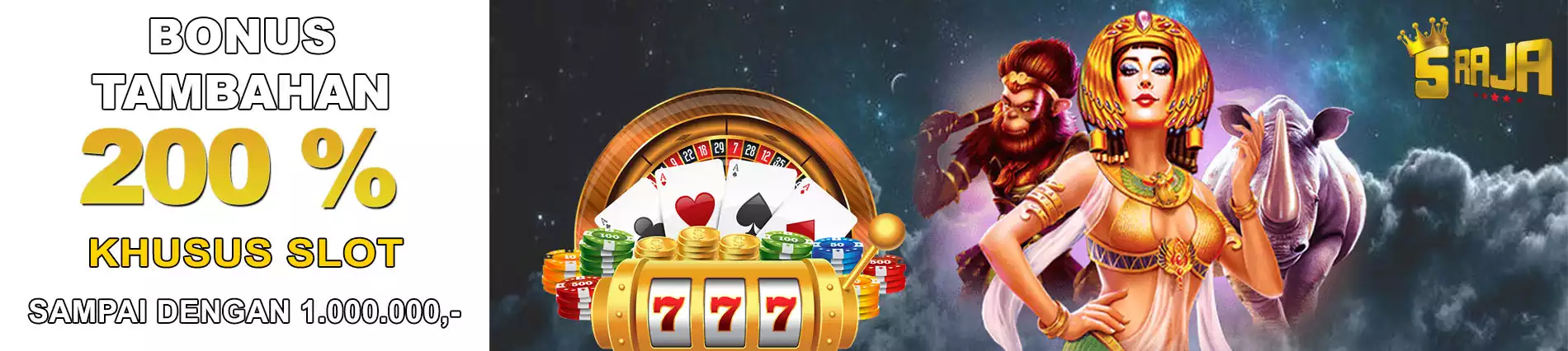 BONUS TAMBAHAN SLOT 200%