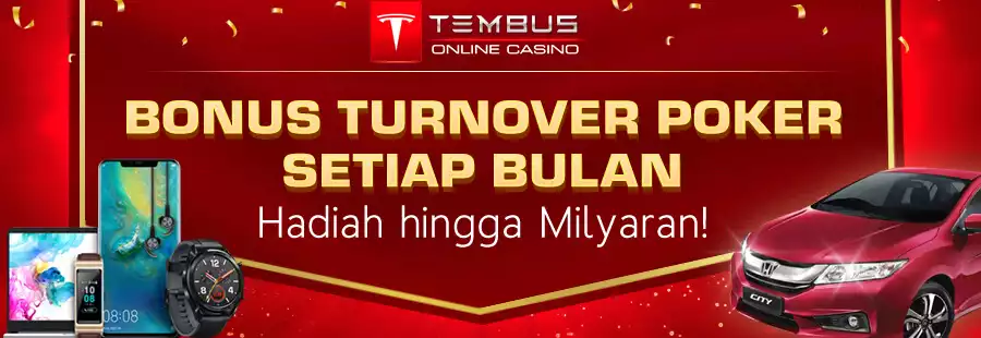 BONUS POKER TURNOVER BULANAN
