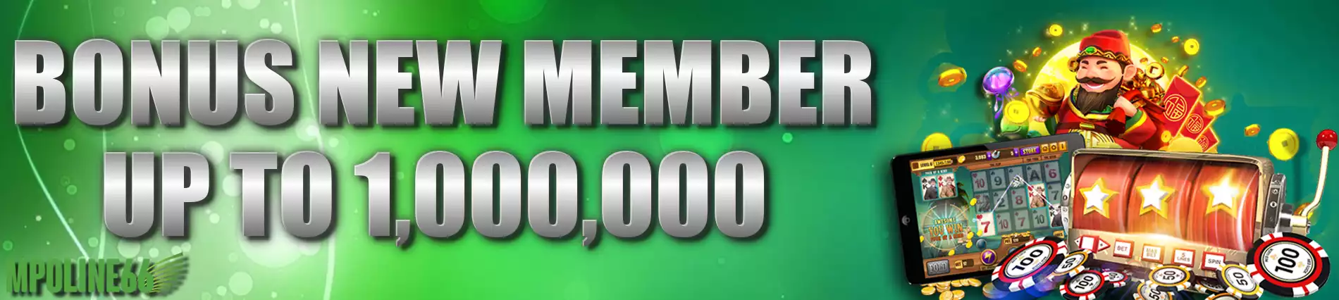 Bonus NEW MEMBER 100%