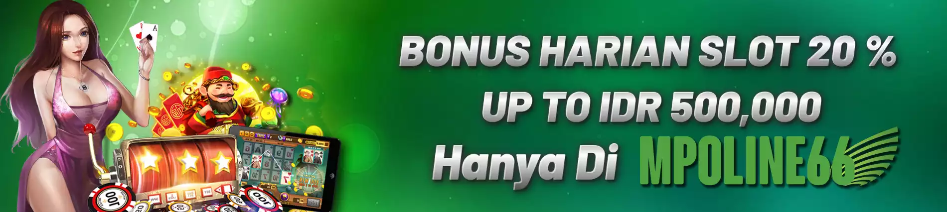 BONUS HARIAN SLOT ONLINE 20%