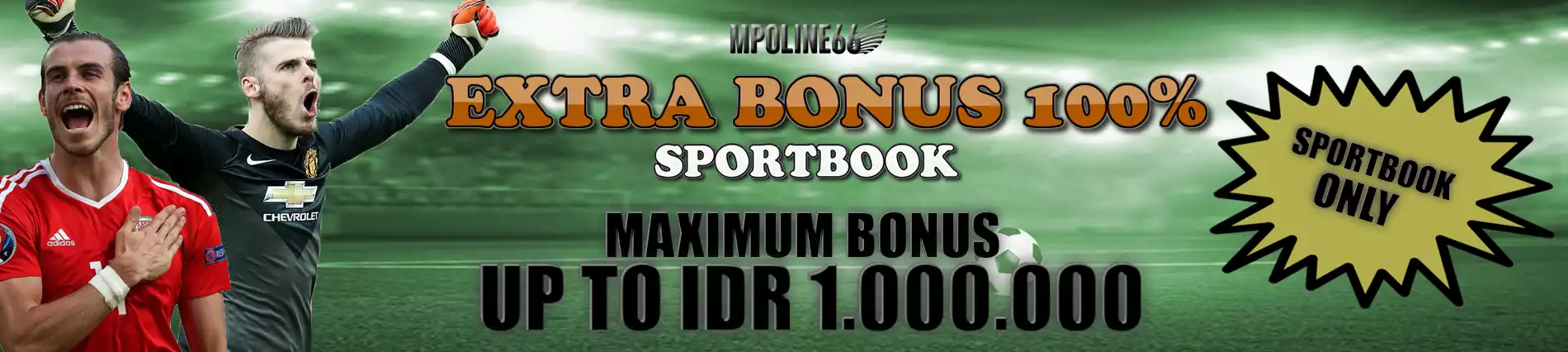 EXTRA BONUS SPORTBOOK 100%