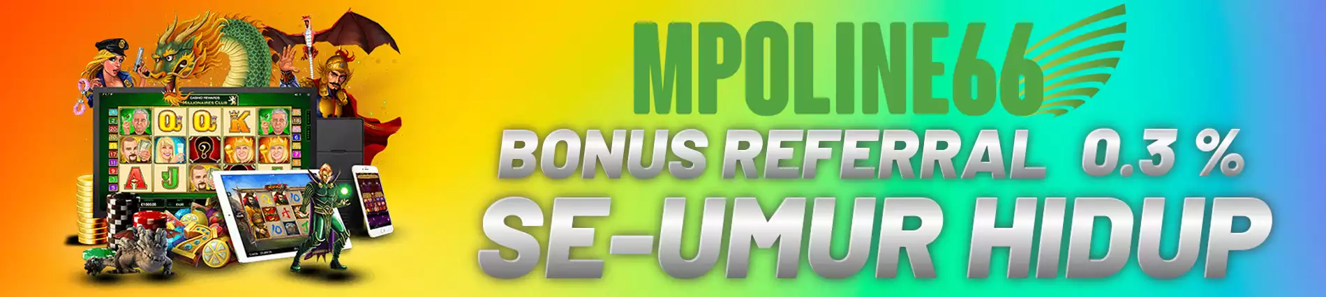 BONUS REFERRAL SEUMUR HIDUP 0.3%