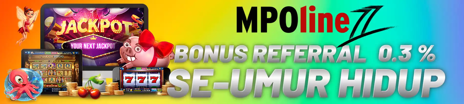 BONUS REFFERAL SEUMUR HIDUP 0.3%