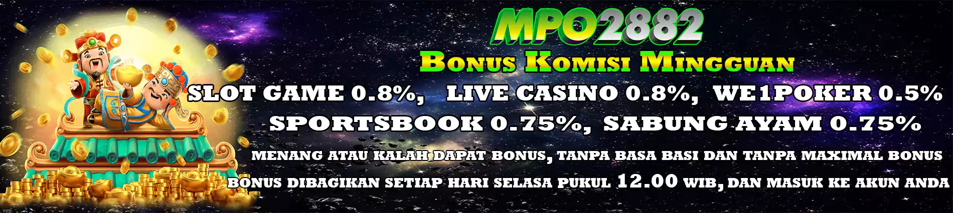 Bonus Komisi Mingguan Terbesar MPO2882