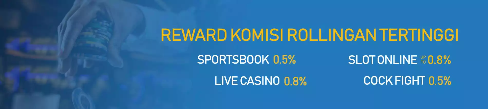 Reward Komisi Rollingan Mingguan Tertinggi