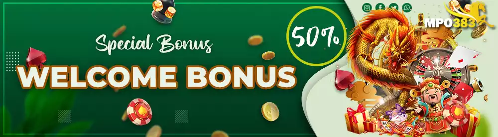WELCOME BONUS 50%
