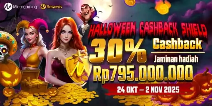 EVENT MICROGAMING HALLOWEEN CASHBACK SHIELD ( 24 OCT - 02 NOV 2025)