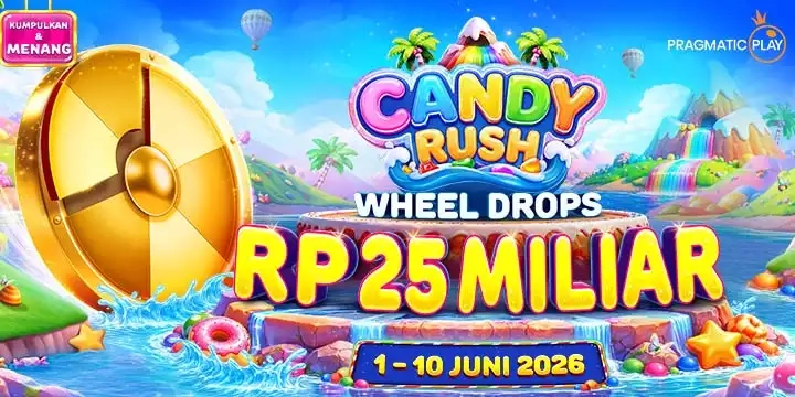 EVENT PRAGMATIC CANDY RUSH WHEEL DROPS TOURNAMENTS DATE 01 JUNE UNTIL 10 JUNE 2026
