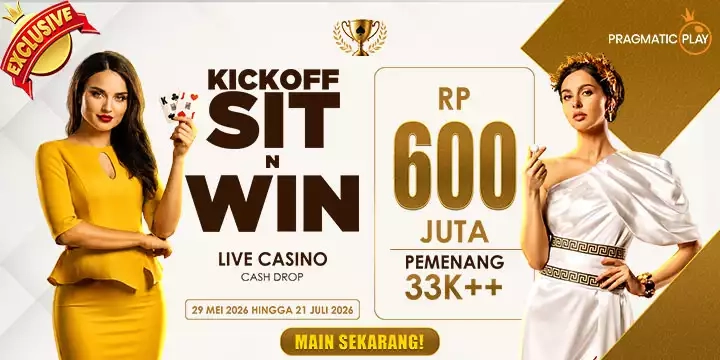 EVENT PRAGMATIC KICKOFF GAJIAN HEBOH LIVE CASINO TOURNAMENTS MULAI 29 MEI - 21 JULY 2026