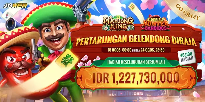 JOKER GO CRAZY - PETARUNGAN GELONDONG DIRAJA 18 AUG SAMPAI 24 AUG 2025