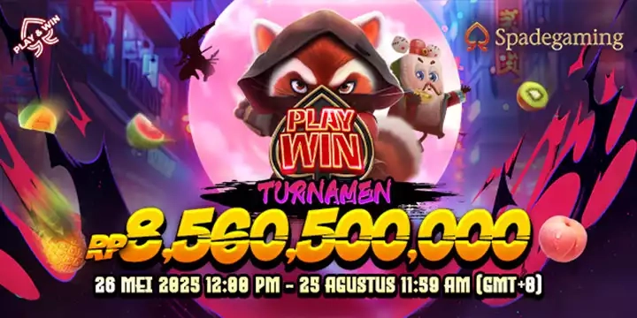 SPADE GAMING Grand Tournament PLAY AND WIN Event 26 Mei 2025 - 25 Augustus 2025