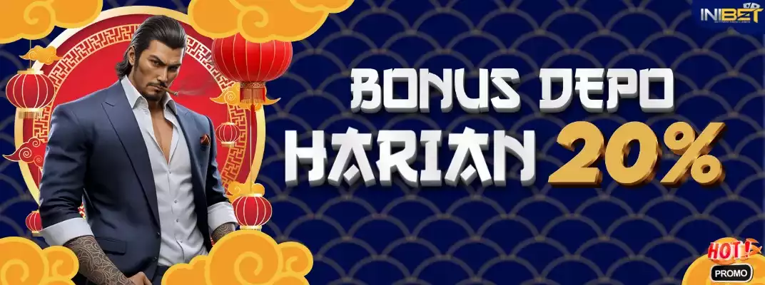 Bonus deposit harian 20%