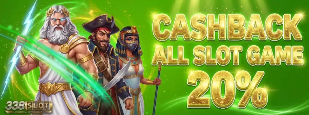 BONUS CASHBACK 20% ALL SLOTS GAMES