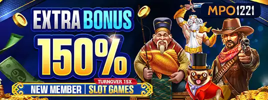 EXTRA BONUS 150% SLOT GAMES