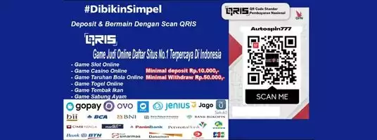 Game judi online deposit via scan QRIS terpercaya di indonesia