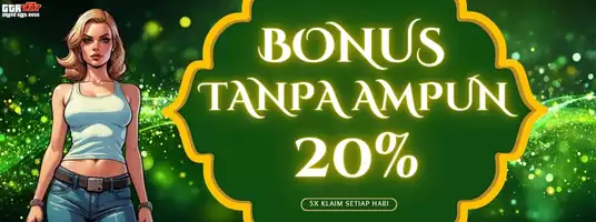 BONUS 20% Tanpa AMPUN SETIAP HARI ( Maksimal 5 KALI KLAIM per hari )