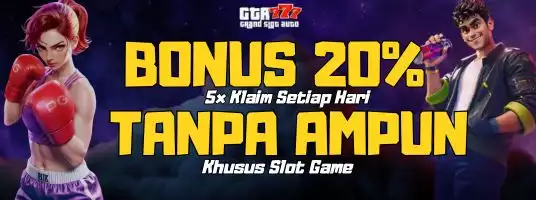 BONUS 20% Tanpa AMPUN SETIAP HARI ( Maksimal 5 KALI KLAIM per hari  )