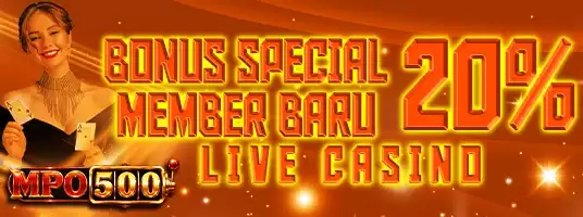 BONUS SPECIAL 20% LIVE CASINO
