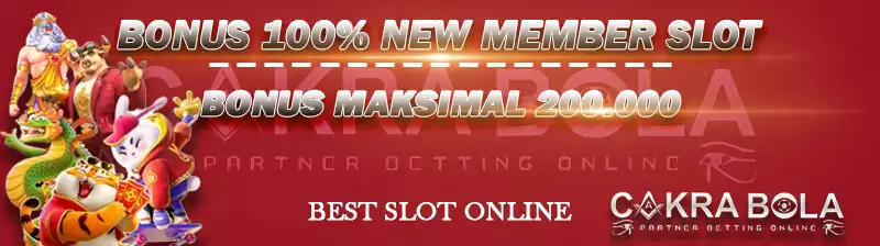 BONUS NEW MEMBER SLOT 100%