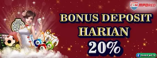 BONUS HARIAN 20 %