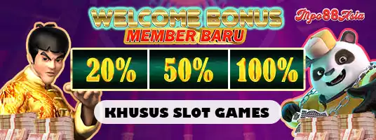 WELCOME BONUS 100% SLOT GAMES