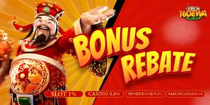 Promo Bonus Rebate Harian 16Dewa Slot Online