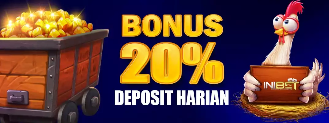 Bonus deposit harian 20%