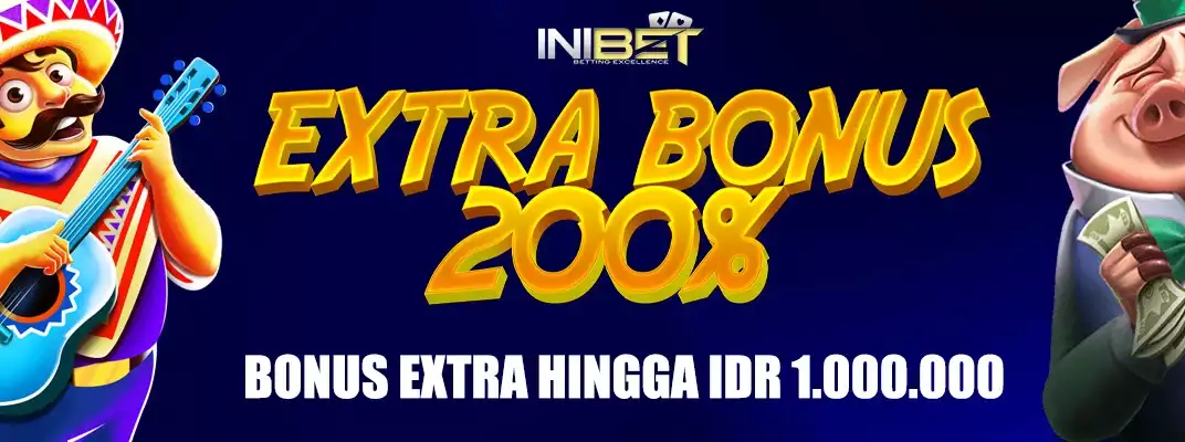 Extra Bonus 200% Slot Online di Inibet